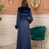 ترانشكوت كود 1368 شامواه مبطن بالفرو - كحلي