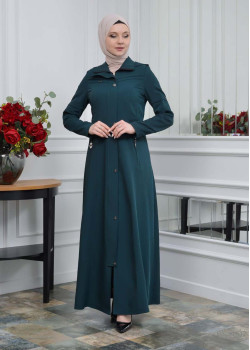 234 مانطو نسائي برادا مع كبشونة - زيتي