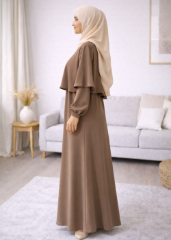 فستان شرعي حرير المدينة الفاخر 841  - شوكو كاشف