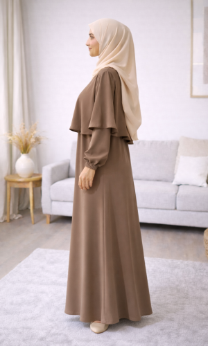 فستان شرعي حرير المدينة الفاخر 841  - شوكو كاشف