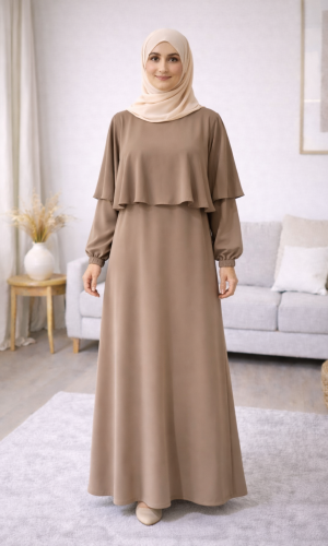 فستان شرعي حرير المدينة الفاخر 841  - شوكو كاشف