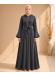739  عباية كبشون درزات صدر - Anthracite