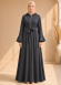 739  عباية كبشون درزات صدر - Anthracite