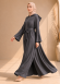 739  عباية كبشون درزات صدر - Anthracite