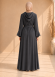 739  عباية كبشون درزات صدر - Anthracite