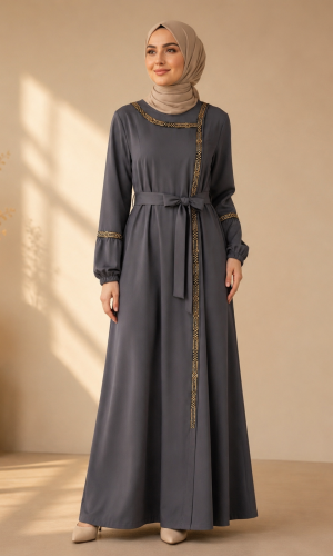 710  عباية كلفة - Anthracite