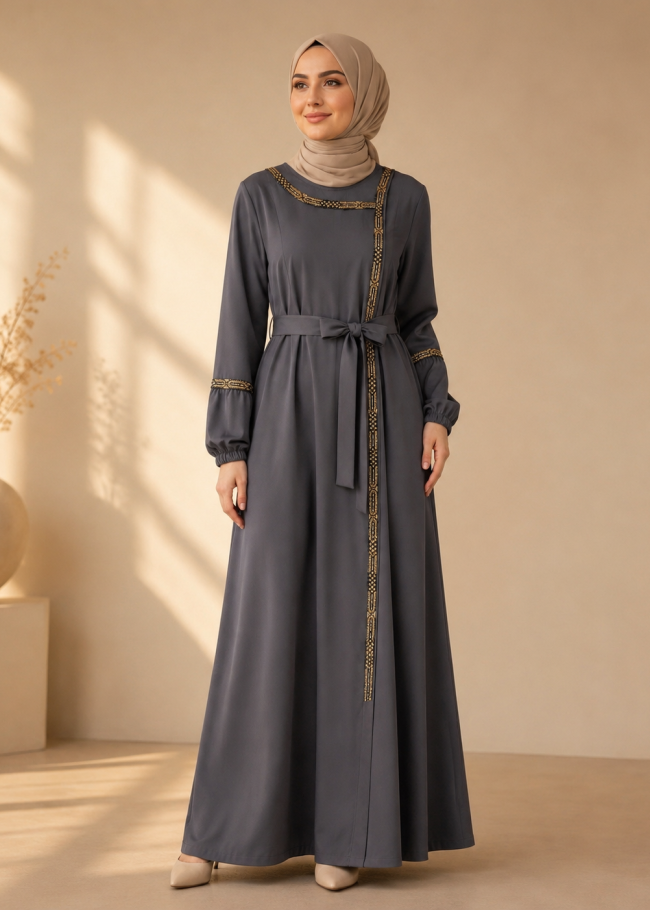 710  عباية كلفة - Anthracite