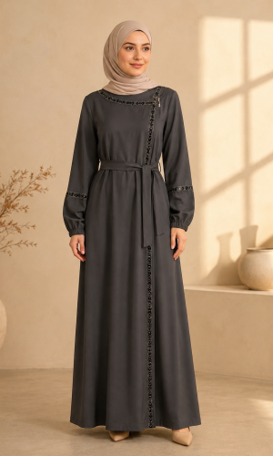 710  عباية كلفة - Anthracite