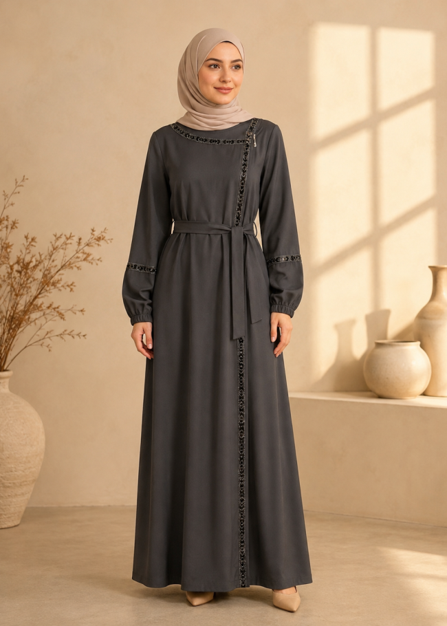 710  عباية كلفة - Anthracite