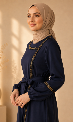 710  عباية كلفة - deep blue