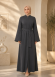711  عباية كم ستراس - Anthracite