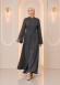 711  عباية كم ستراس - Anthracite