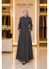 713  عباية صدر كسرات - رمادي