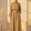 Abaya mit Brustdetail 715 - Beige