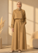 715  عباية صدر ردة - Beige