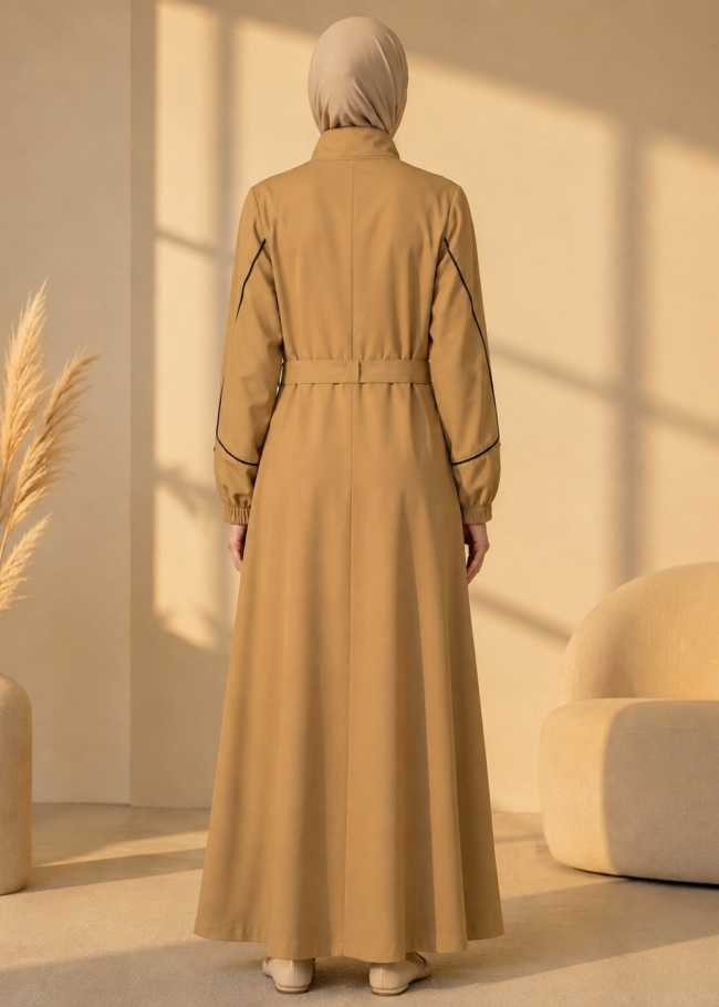 715  عباية صدر ردة - Beige