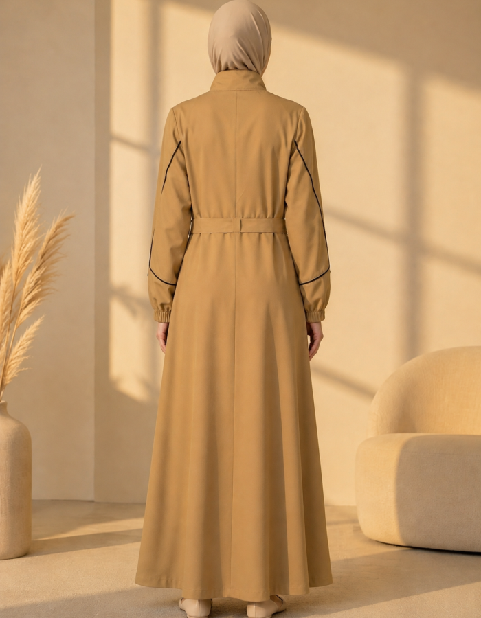 715  عباية صدر ردة - Beige