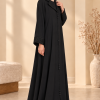 717  عباية زرار شكلية - black