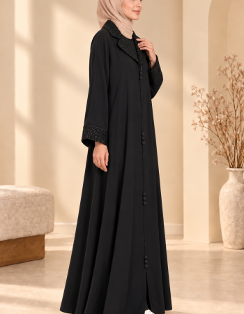 717  عباية زرار شكلية - اسود