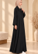 717  عباية زرار شكلية - black