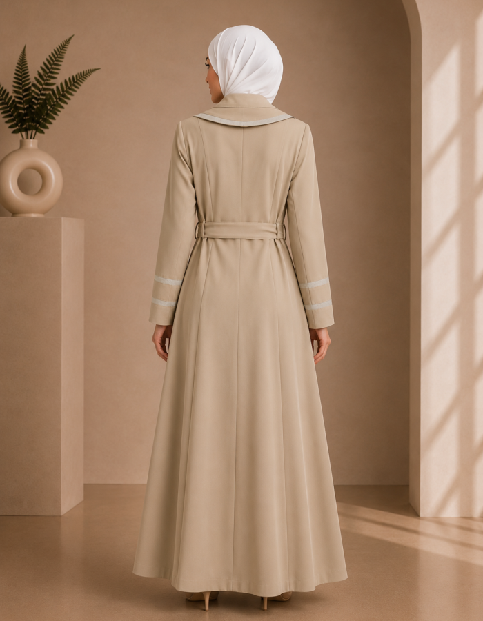 1244 مانطو برادا  - Beige