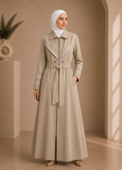 1244 مانطو برادا  - Beige