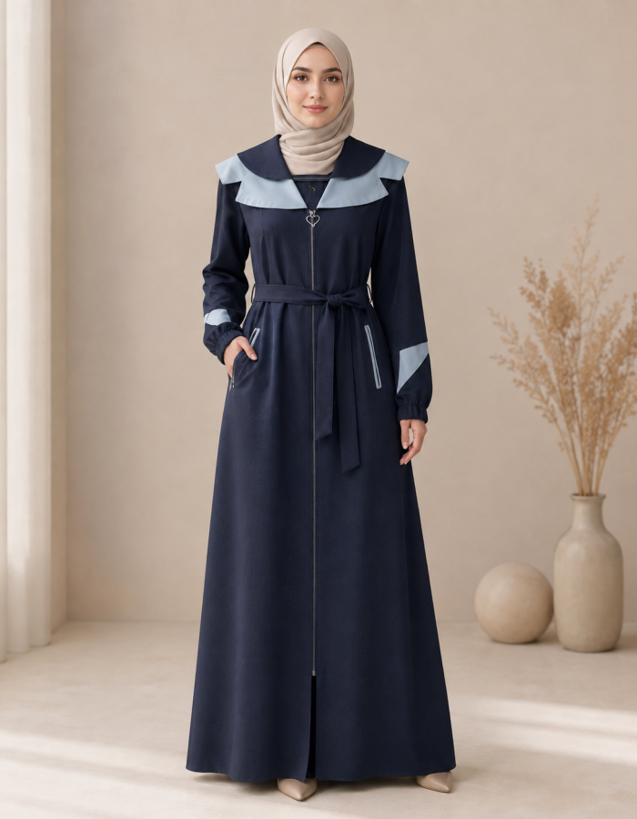 1245 مانطو السفير  - Dunkelblau