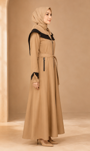 1245 مانطو السفير  - beige