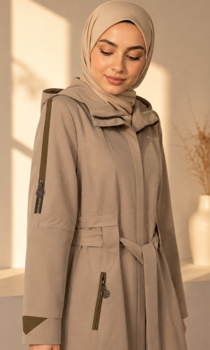 1250  مانطو براشوت - beige