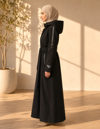 1250  مانطو براشوت - اسود