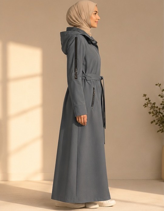 1250  مانطو براشوت - فضي