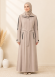 1254  مانطو جاكوار سحاب - Beige