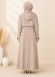 1254  مانطو جاكوار سحاب - Beige