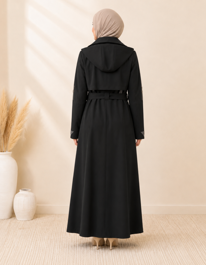1254  مانطو جاكوار سحاب - black