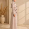 1255  مانطو كريستال ردة دبل - beige