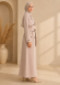 1255  مانطو كريستال ردة دبل - Beige