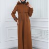 مانطو جوخ نسائي أنيق كبشون متحرك  1300 taba