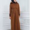 مانطو جوخ نسائي أنيق كبشون متحرك  1300 taba