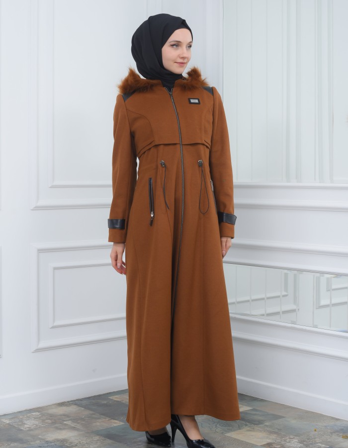 مانطو جوخ نسائي أنيق كبشون متحرك  1300 taba
