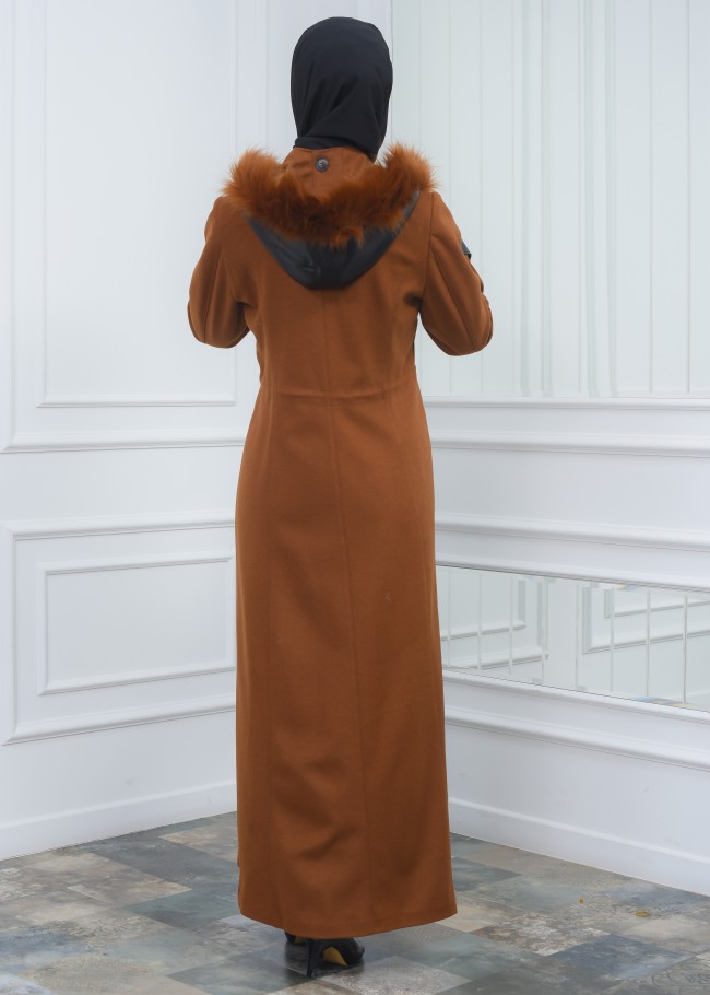 مانطو جوخ نسائي أنيق كبشون متحرك  1300 taba