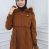 مانطو جوخ نسائي أنيق كبشون متحرك  1300 taba