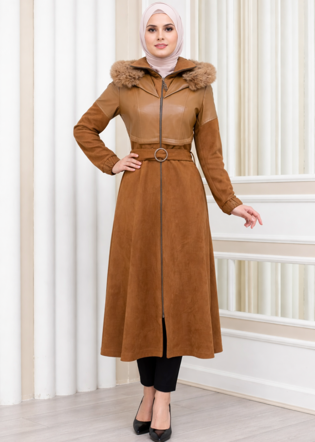 1351TRENCKOT - Mausgrau