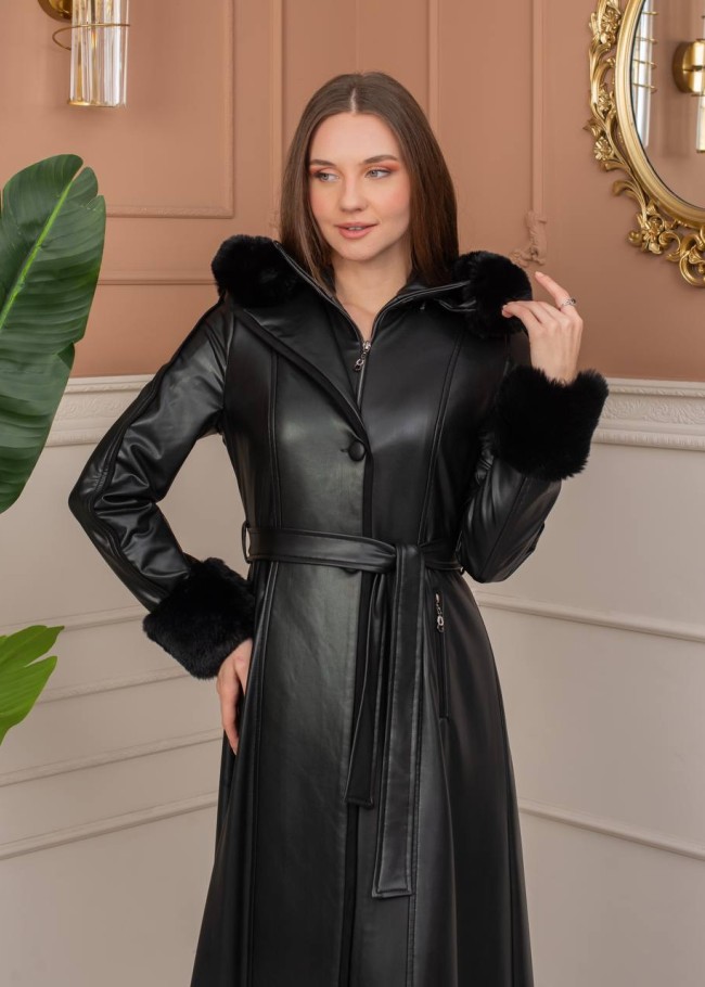 1383 مانطو  - اسود