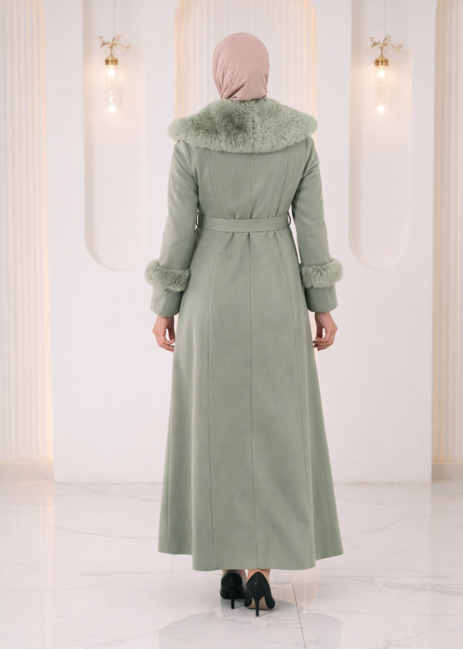 1395 مانطو جوخ كمر قفل  - عفني