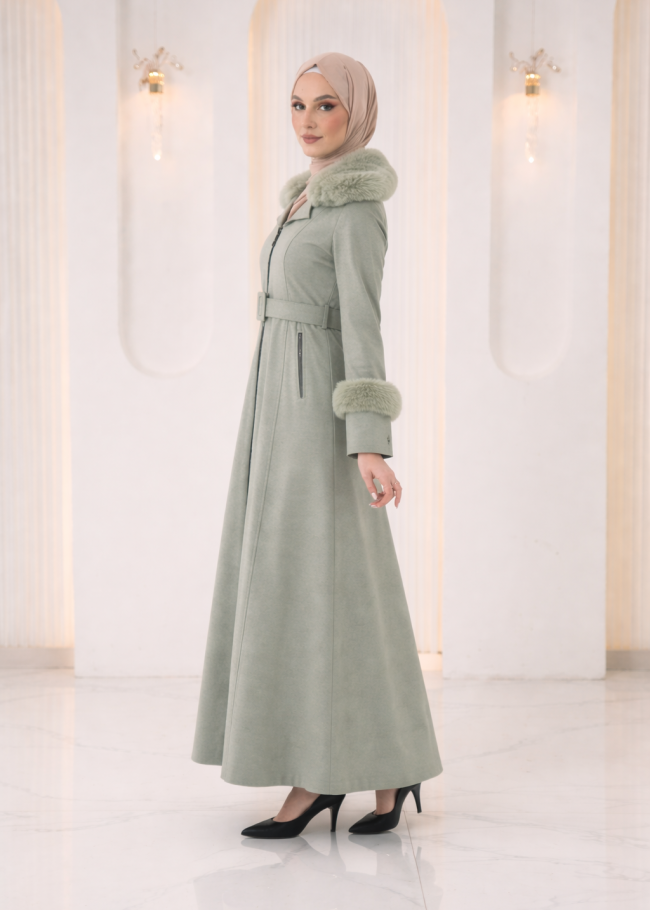 1395 مانطو جوخ كمر قفل  - عفني