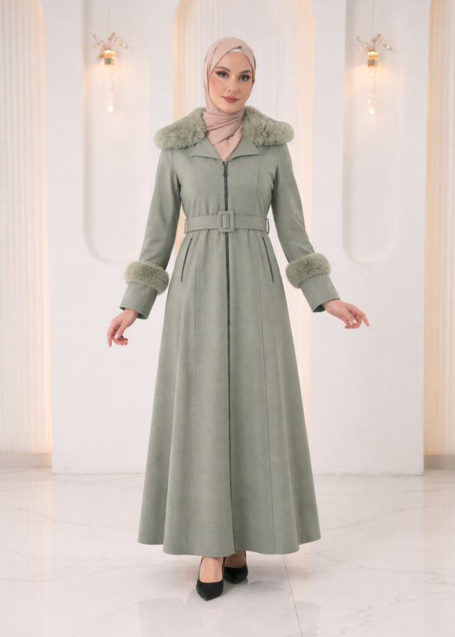 1395 مانطو جوخ كمر قفل  - عفني