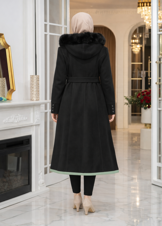 1397 ترانشكوت ميدي جو كبيشون  - اسود