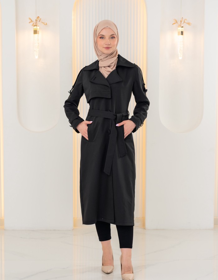 1240  ترانشكوت - اسود