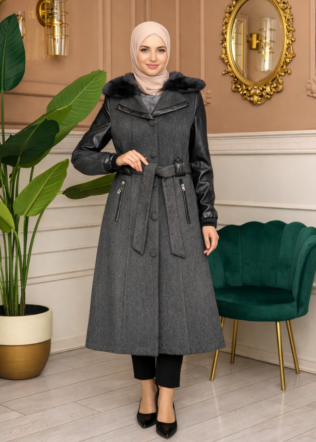 trençkot 1364 - رمادي