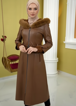 ترانشكوت جلد مبطن 1379 - عسلي